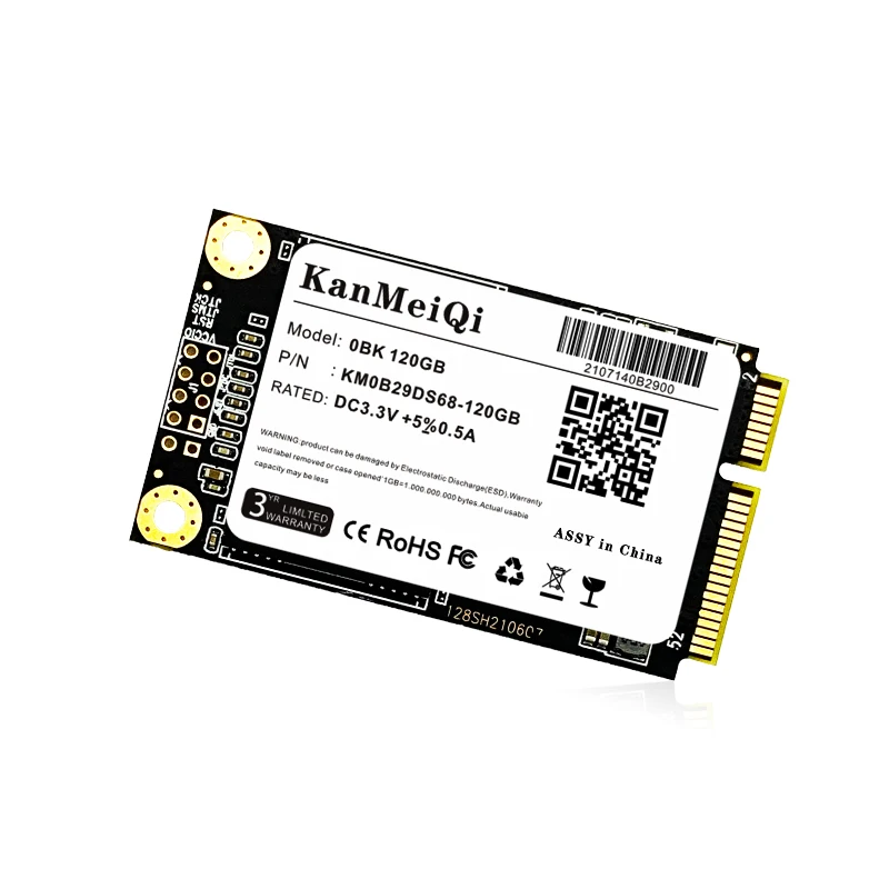 Стабильное качество от производителя KANMEQi, MSATA SSD 64 Гб 128 ГБ 256 ГБ 512 ГБ MSATA, компьютерный жесткий диск