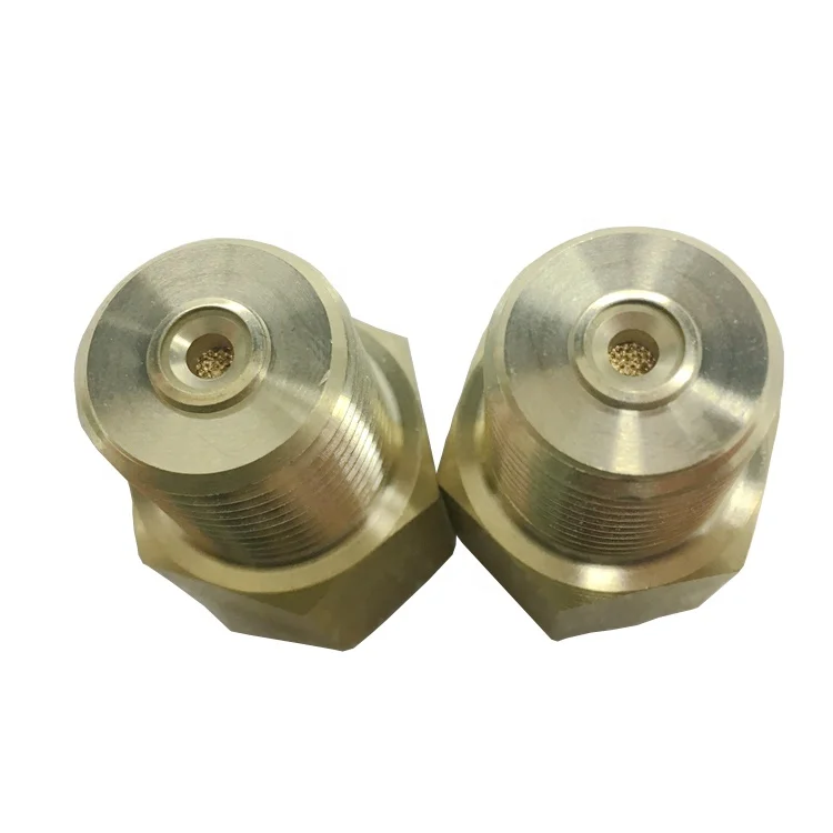 1/2 NPT Brass Pulsation Dampeners with Porous Type, Porous Pressure Gauge Snubber