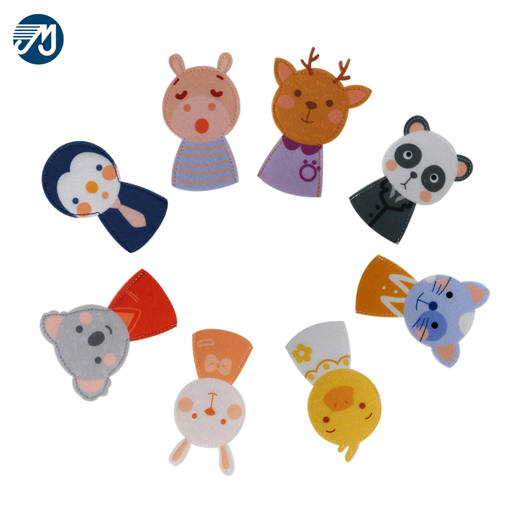 Forest Farm animals mini Felt finger hand puppets Felt play set toy doll for children kids