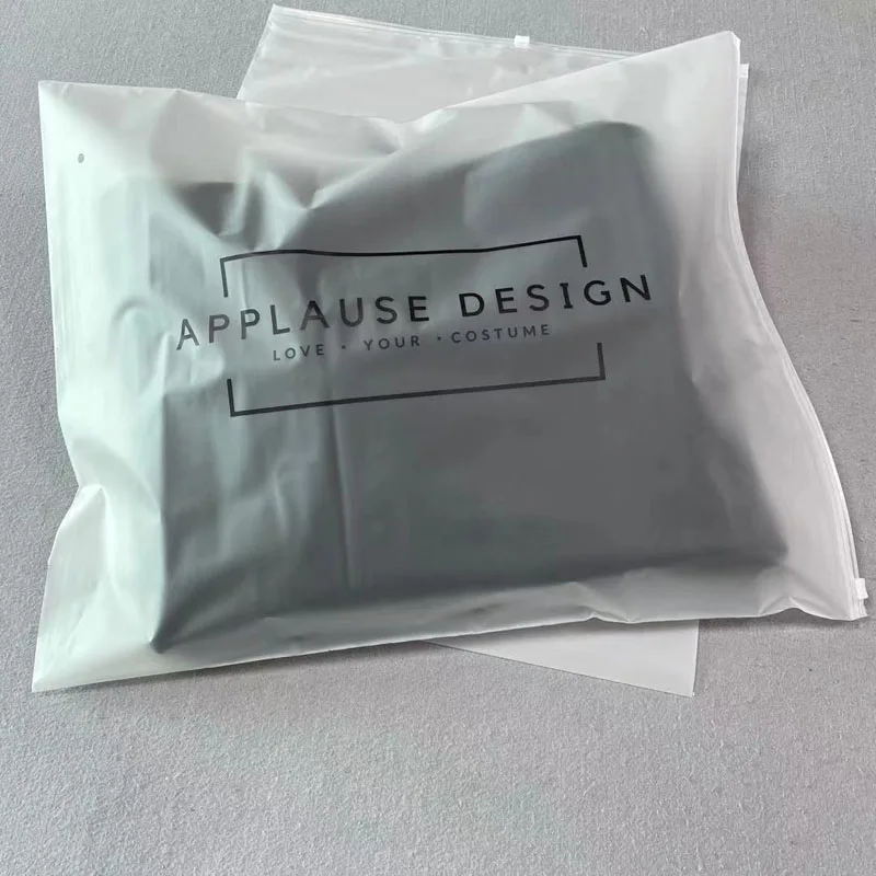 Reusable Waterproof EVA Plastic Zip Lock Swimwear Bags, Customized Print Logo T Shirt Bikini Skirt Dress Packaging Zip Lock Bags