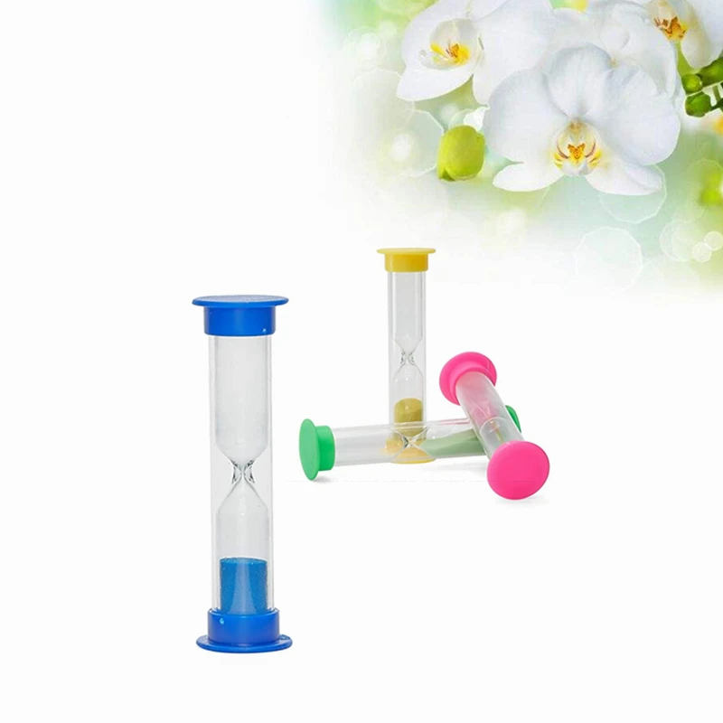 12pcs Plastic Small Sandglass Hourglass Sand Clock Timer 30/90sec / 1 2 3 5 10mins