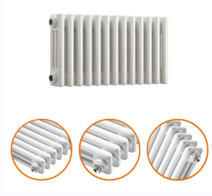 China Factory Vertical White Traditional Wall Mounted Steel 2/3/4 Column Radiators For Home Water Heating System