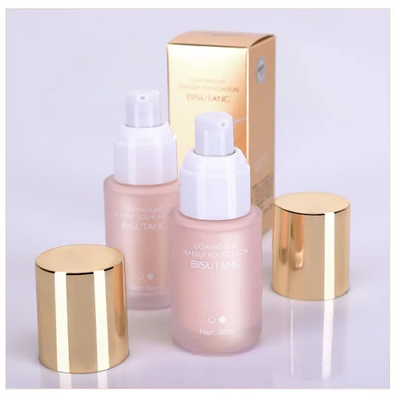 OEM Private Label cosmetics silky moisturizing face and body full coverage airbrush makeup waterproof sweat liquid foundation