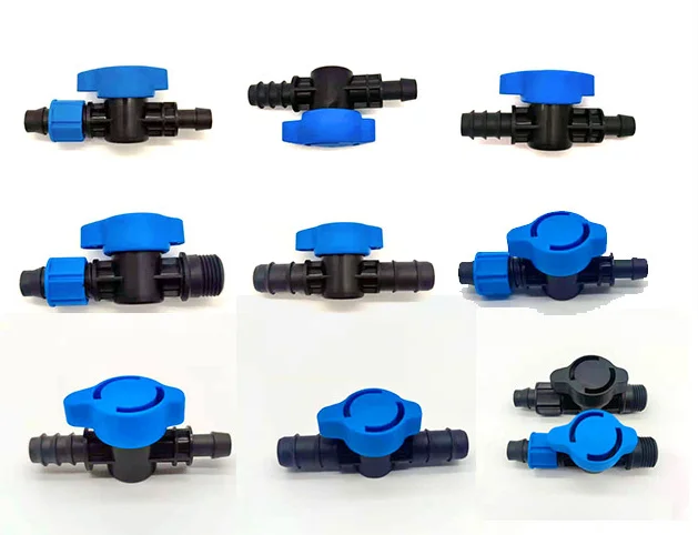 Клапан для оросительной трубы система капельного орошения ПЭ Трубопроводные клапаны мини-клапан