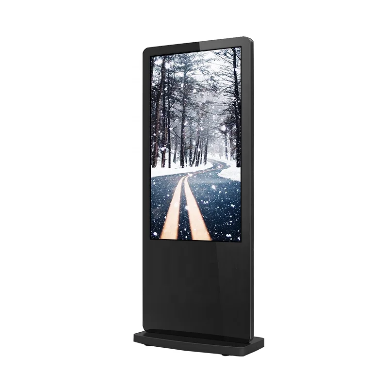 Водонепроницаемый 50 55 65 дюймовый внутренний 2K цифровой вывески киоск монитор напольный стенд сенсорный экран поставщик рекламный