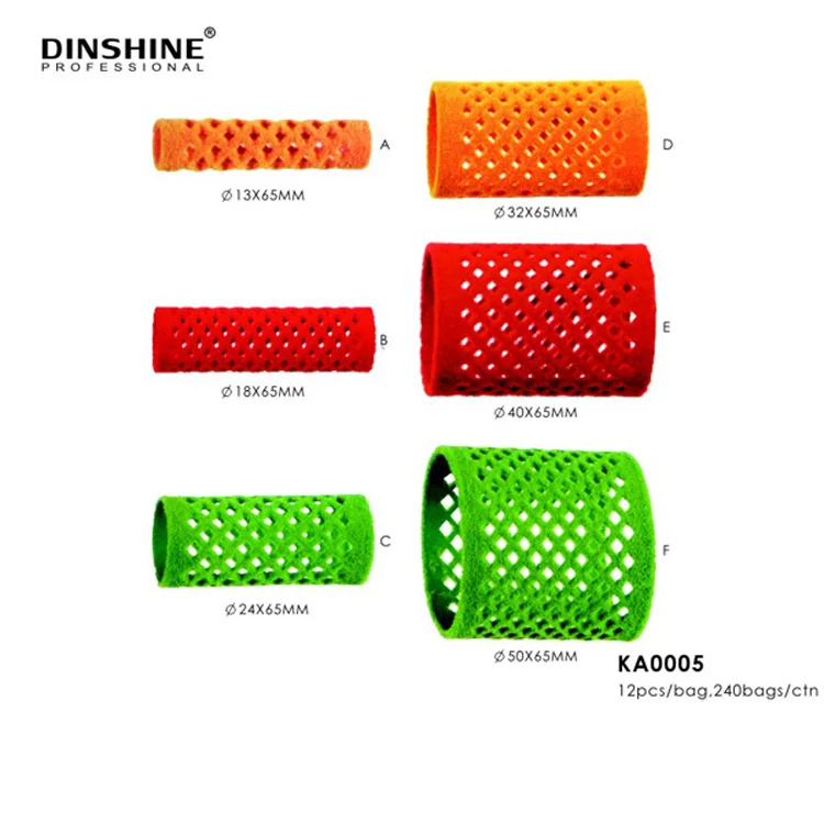 Dinshine New Product Plastic Mesh Magnetic Hair Rollers