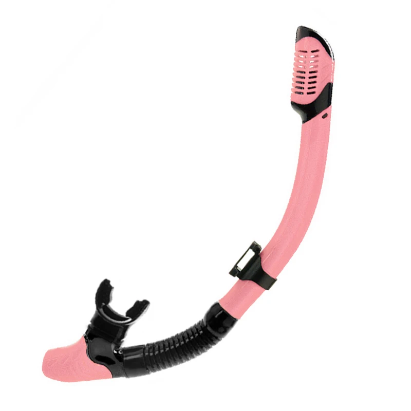 Silicone PVC Diving Snorkel Breathing Tube Dry Top Freediving Snorkel For Underwater Sea Snorkeling