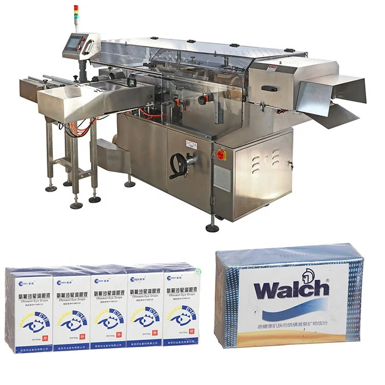 semi-automatic cellophane wrapping machine for durex condom box/3d carton box