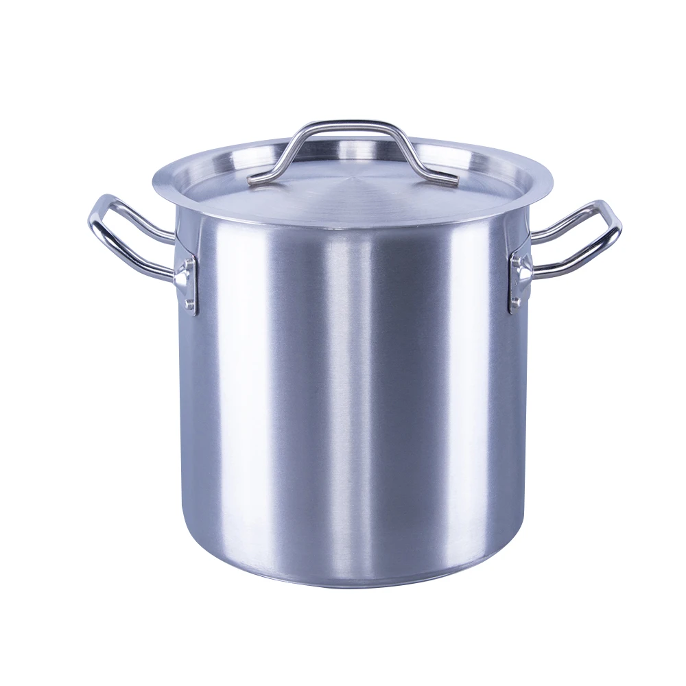Stainless steel commercial hotel used stock pot kitchenware cooking pot small size factory directly pot