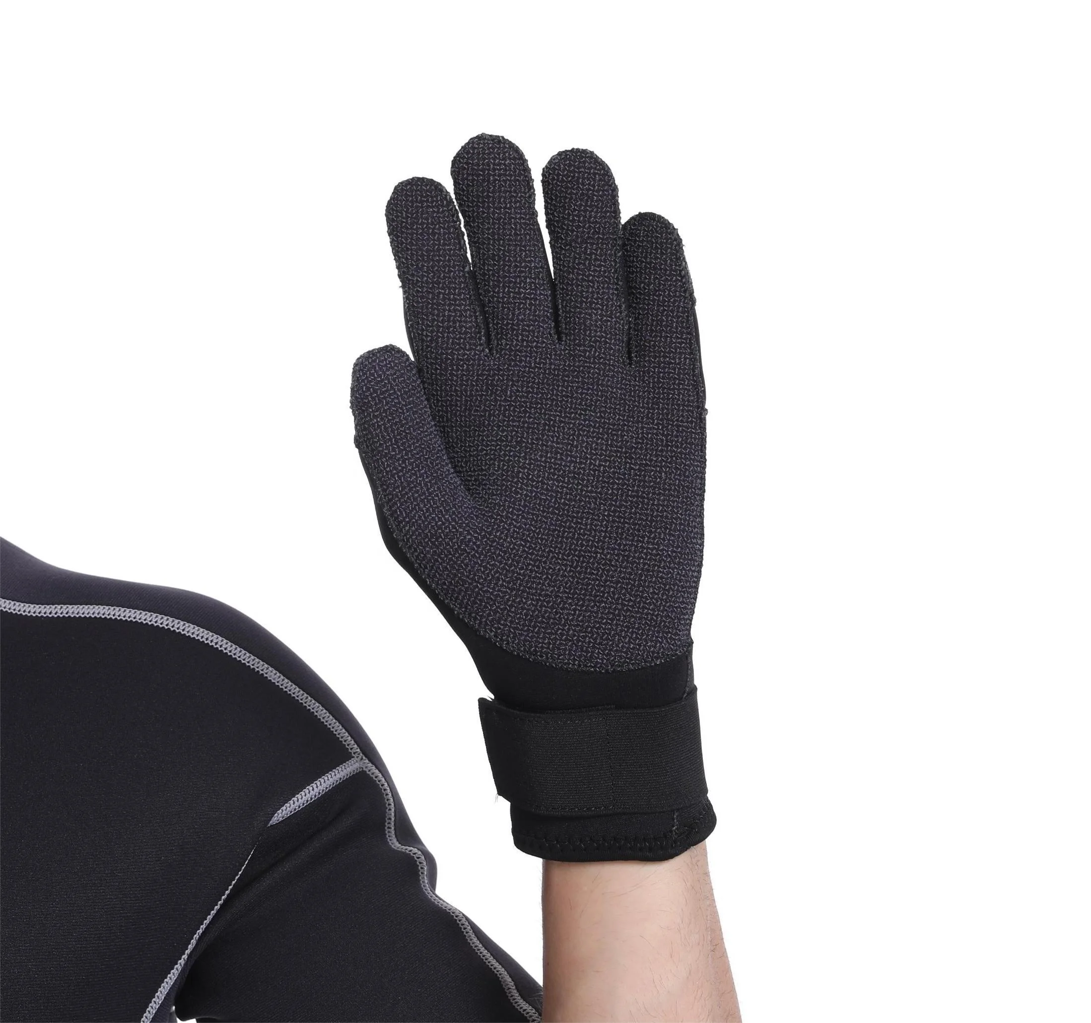 Bullet-Proof fabr Diving Gloves Customized Logo 3mm Neoprene Waterproof Anti Slip Flexible 5 Finger Scuba Swimming Diving Gloves