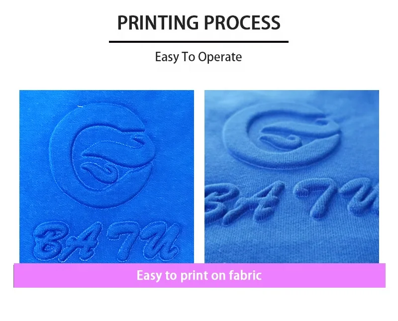 Chinese manufacturer embossed silicone for textile printing 3D effect embossed silicone High fastness silicone inks