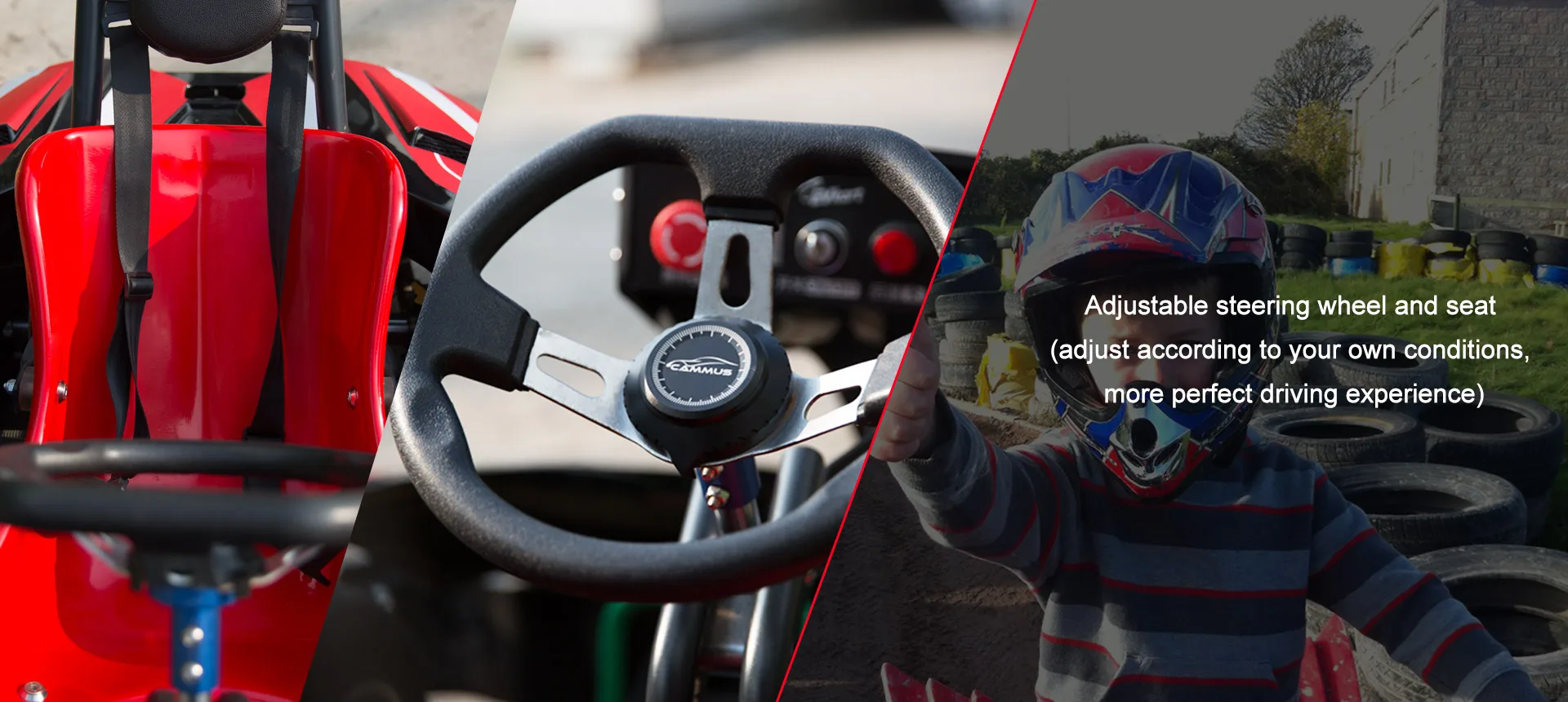  Высокоскоростная электрическая машина Go Karts для взрослых и детей руль педаль каратинга