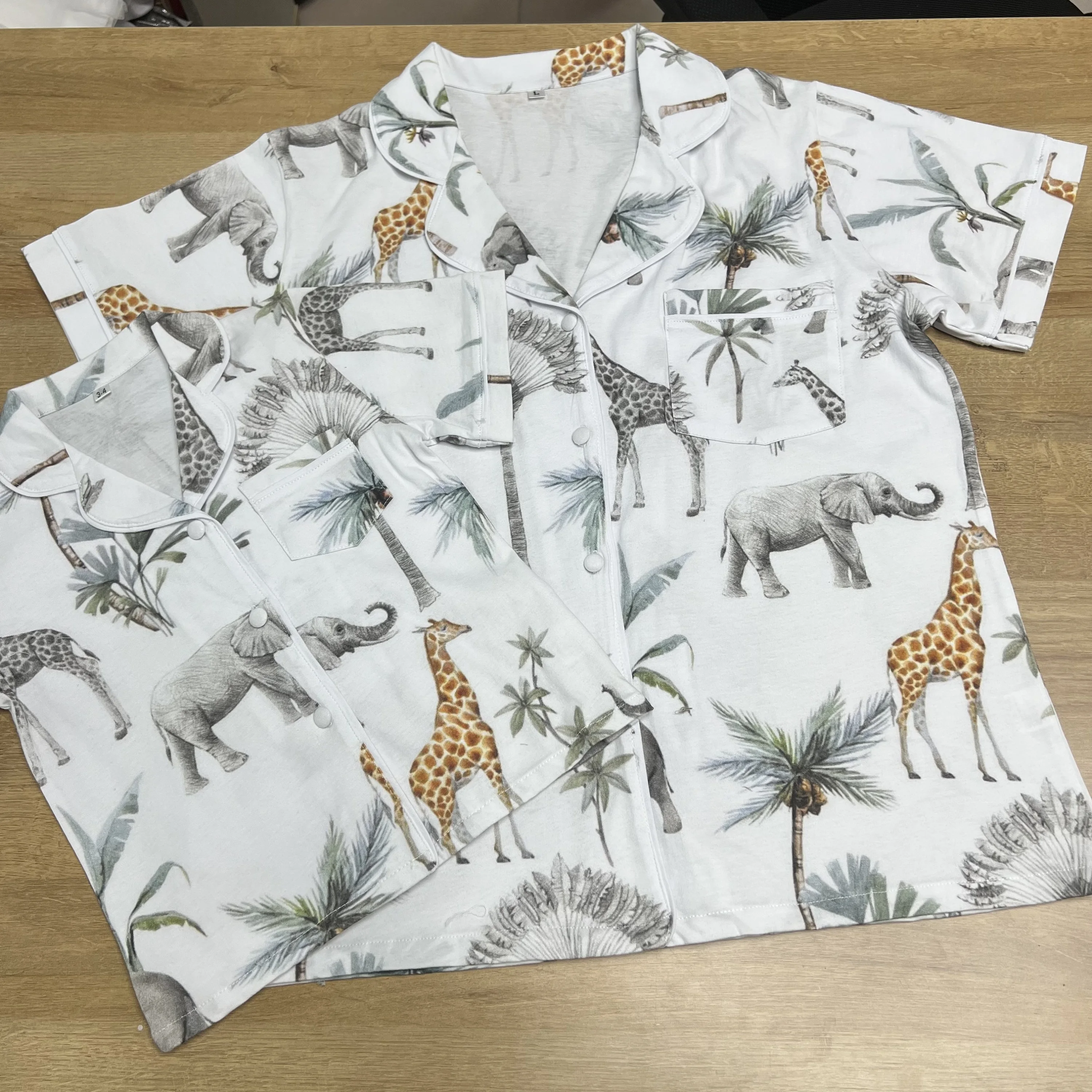 Custom Logo Cotton Pyjamas Sexy Girls Sleepwear Set Printing Two-Piece Nightgowns for Women Designers Sleepwear