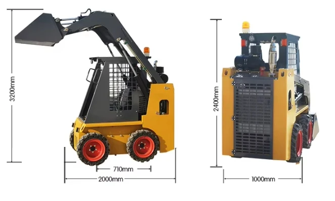 NEW slip loader wheel/crawlermini skid steer loader Hydraulic track loader