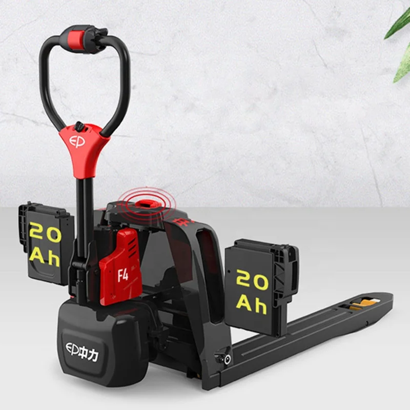EP F4 Trucks Forklift Pallet Fork Lift 1.5 Ton 2 Ton mobile Lithium Electric mini semi automatic hydraulic Forklift jack