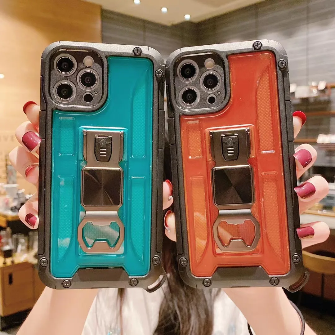 Multi function protective case for magnetic mobile phone case Drop proof mobile phone case with bottle opener