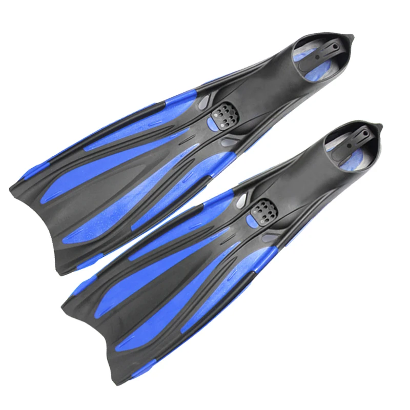 Adult Lightweight TPR Rubber Full Foot Swimming Snorkeling Diving Fins Yellow Red White XXL