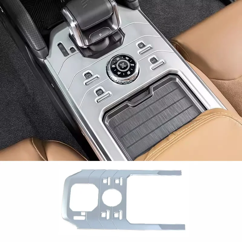 For Jetour Traveler T2 2023 2024 Gear Shift Frame Central Control Interior Sticker Modification Accessories 4 Color Carbon Fiber