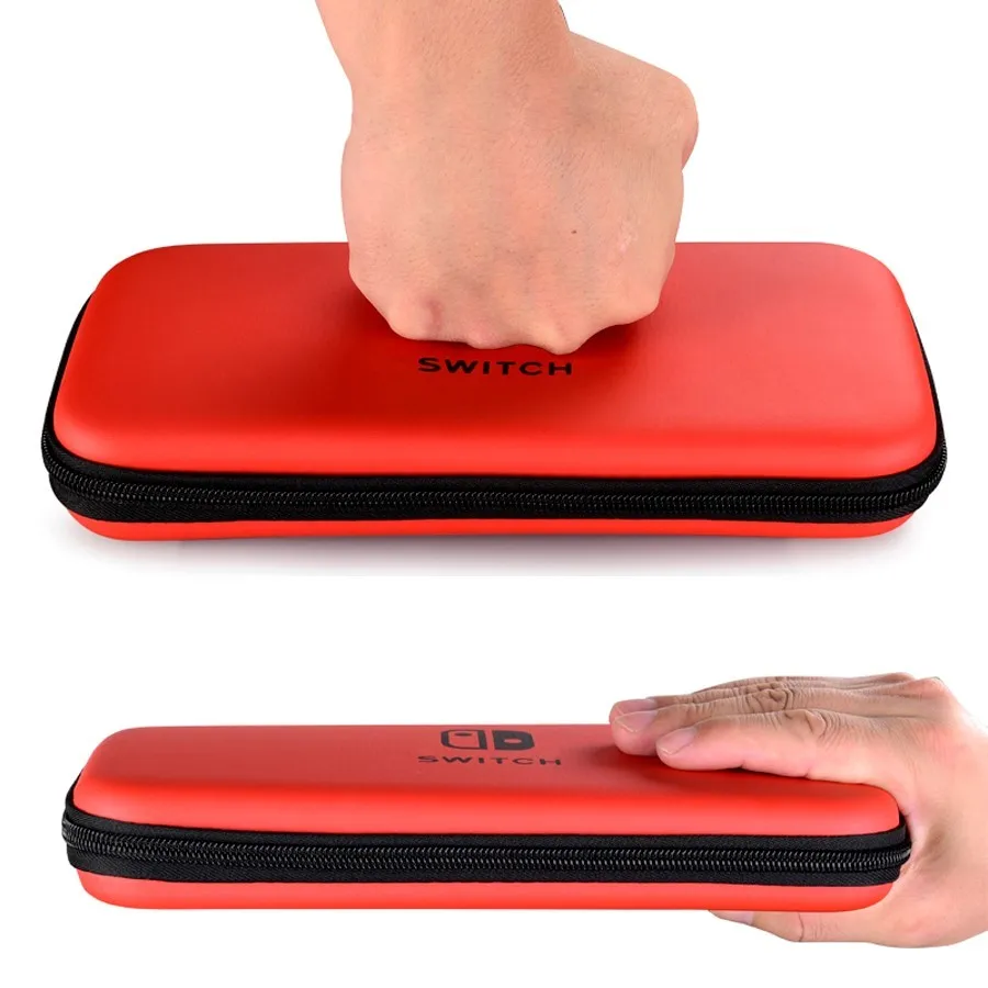 Portable Solid Color Waterproof Hard Protective Storage Bag for Nintendo Switch Console Game Accessories