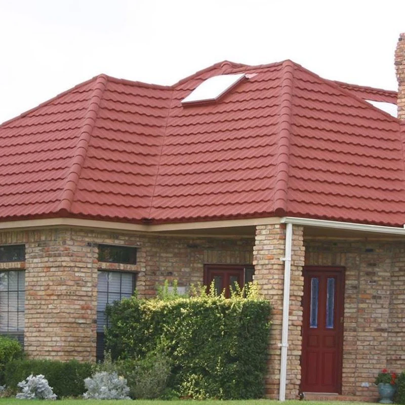 Roof Tiles OEM Brand Building Roof Wave Type Stone Coated Metal Environment Friendly Modern ZEBRA Prefabricated House Villa