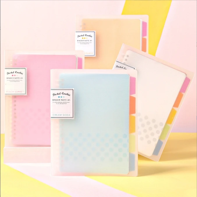 2024 New Sale High Quality Office School Notebook Colorful Loose Leaf Removable Coil Book