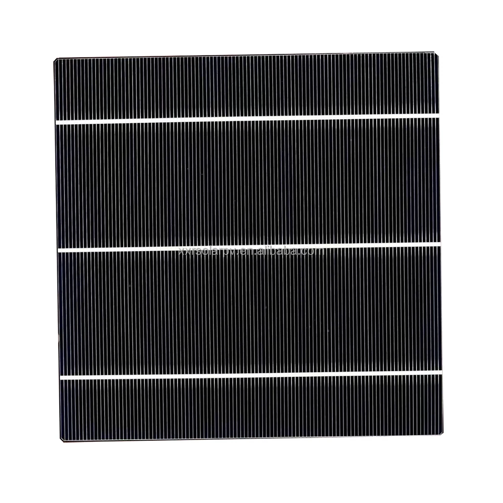 A Grade 158.75mm 3bb 21.3% 5.24w Monocrystalline Continuous Busbar Solar Cell Wholesale for DIY Solar Panel