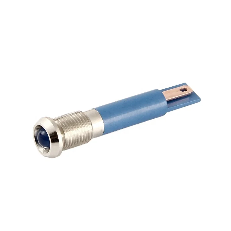 Toowei Factory Direct ip67 6mm 8mm 12mm16mm installation size waterproof LED indicator lights LED light 2 pin soldering