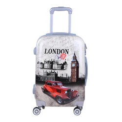 Чемодан для переноски из поликарбоната в стиле ретро, уникальный Дорожный чемодан, красивый комплект из 3 предметов