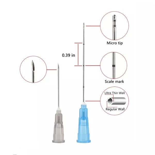 Blunt tip dental irrigation needle