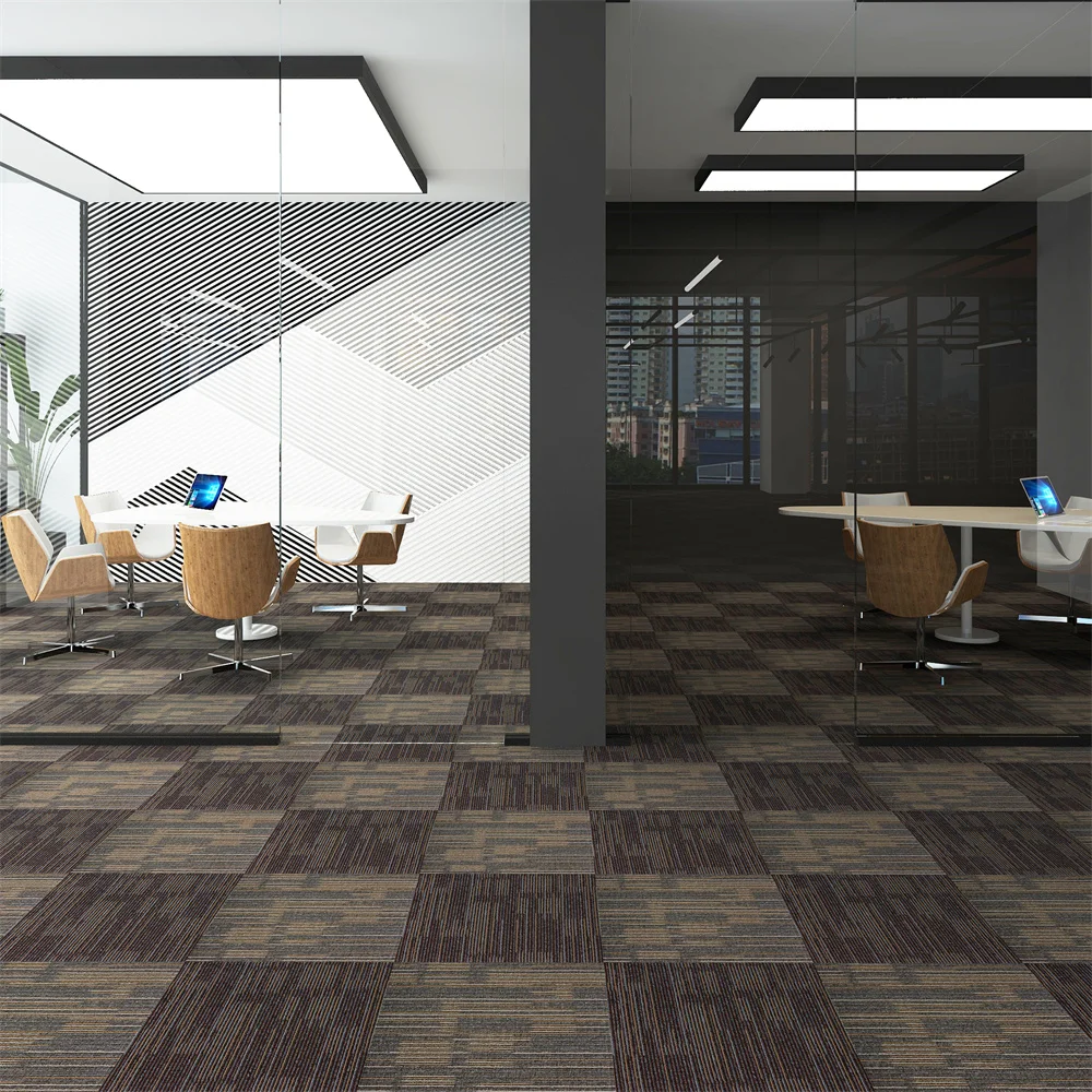Carpet Supplier Good Price Carpet Commercial Office Loop Pile Square Carpet Tiles 50x50