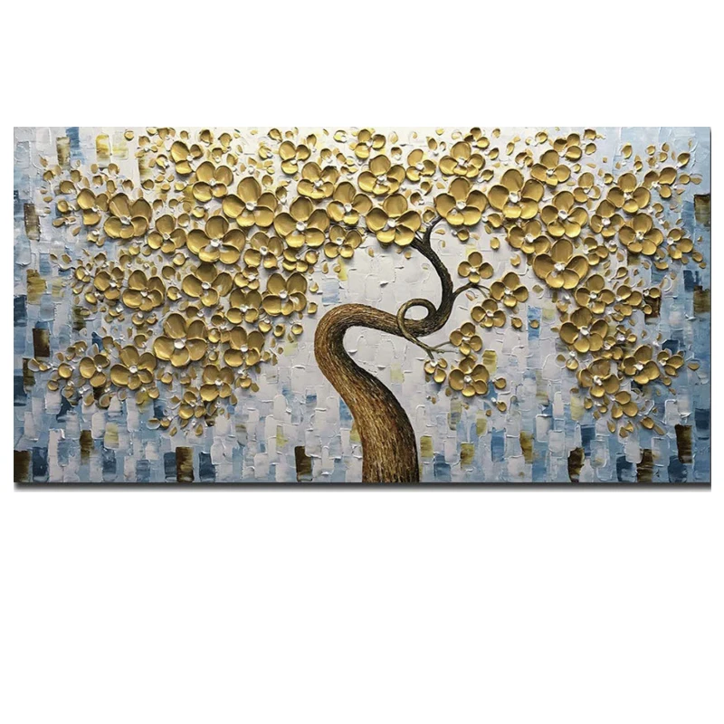 natural scenery wall art picture hand paint knife canvas oil painting