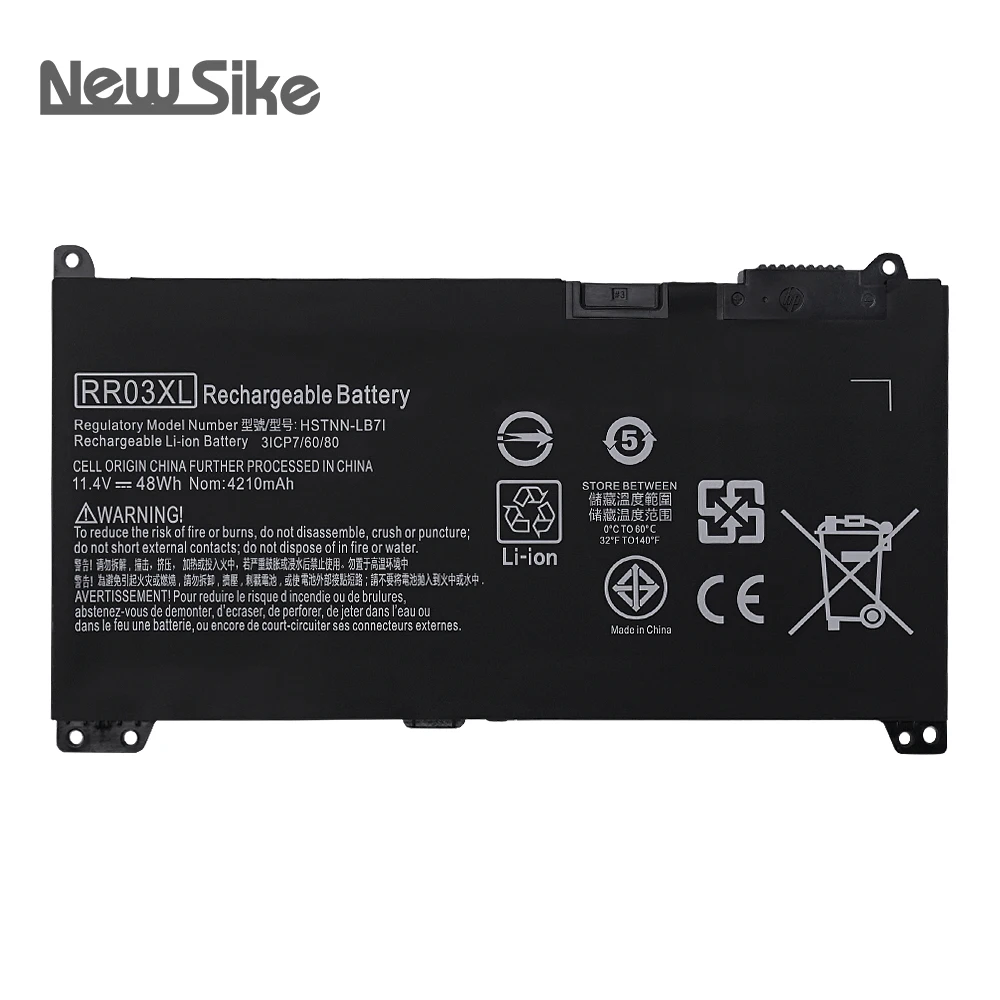 100% Оригинальный подлинный RR03XL Аккумулятор для ноутбука Hp Probook 430 440 G4 G5 450 455 435 470 HSTNN-LB7I PB6W UB7C высокого качества