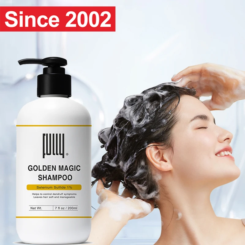 Factory Custom Professional Private Label No Silicone Oil Nourishes All Hair Types Shampoo Golden Magic Unisex Hair Shampoo