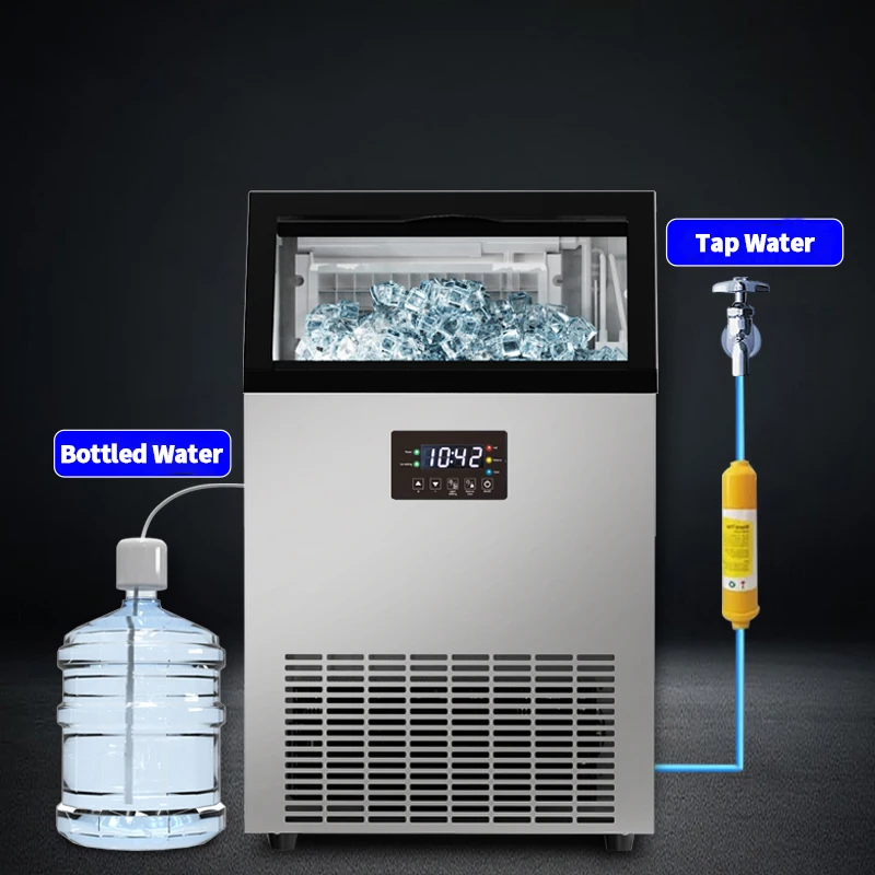 Eco-friendly Refrigerant ice making Machine 55kg fabrication de glace Quick Automatic Ice Maker with 55 grids