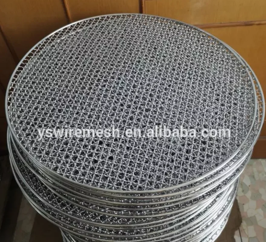 Food grade stainless steel round BBQ mesh grill