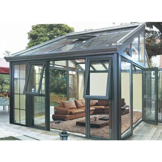 Modern European aluminum Glass garden house design winter house green house manufacturer