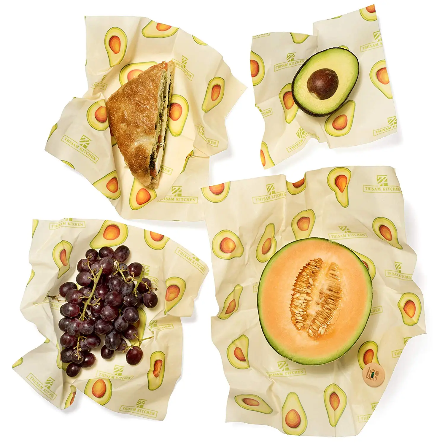 New design Best-sellers biodegradable food Beeswax Wraps BSCI instead of plastic wrap