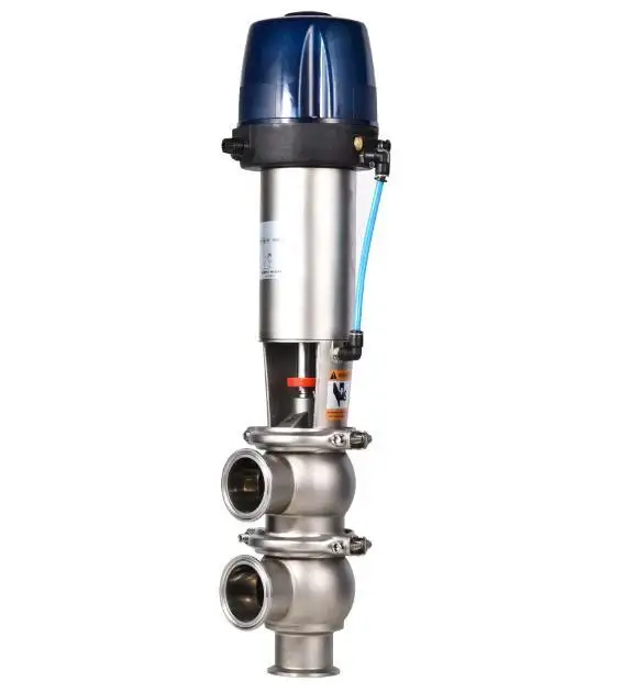 Meinuox Stainless Steel pneumatic Intelligent Mixproof Valve reversing valve  with solenoid