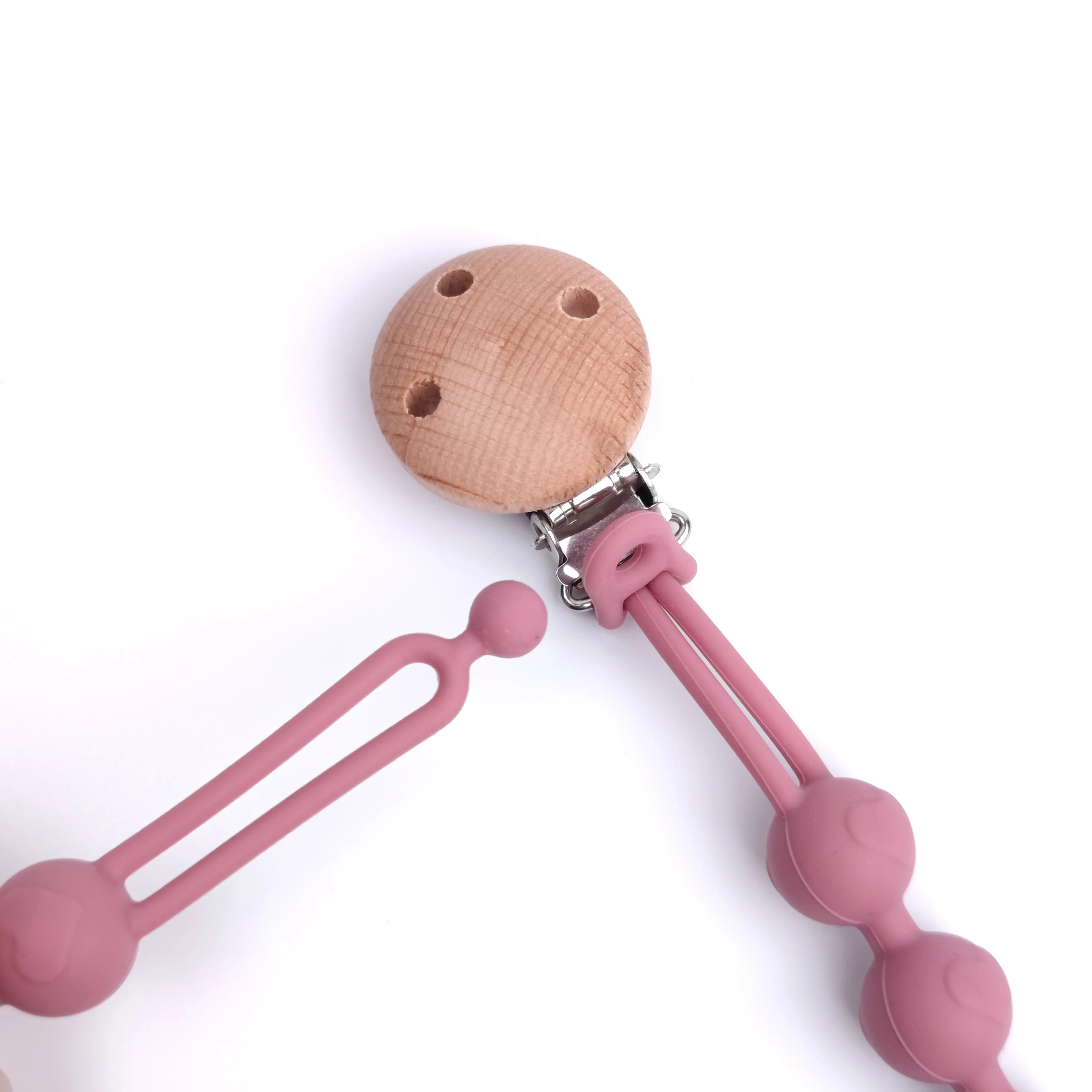2024 Baby Hot New Products Love Baby Silicone Loss Prevention Chain Silicone Fall Prevention Baby Toy Chain silicone chain