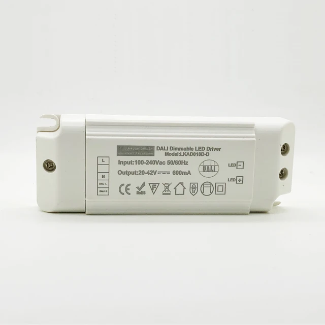 DALI dimming LED power supply high efficiency power factor LED  transformer output 200 300 400 500 600mA LED power converter