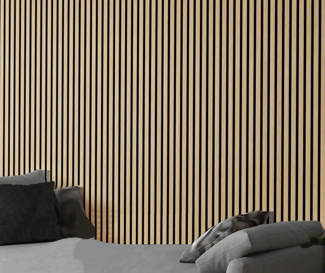3D Wood Acoustic WPC panels fluted PVC wall panel wpc great wall panel