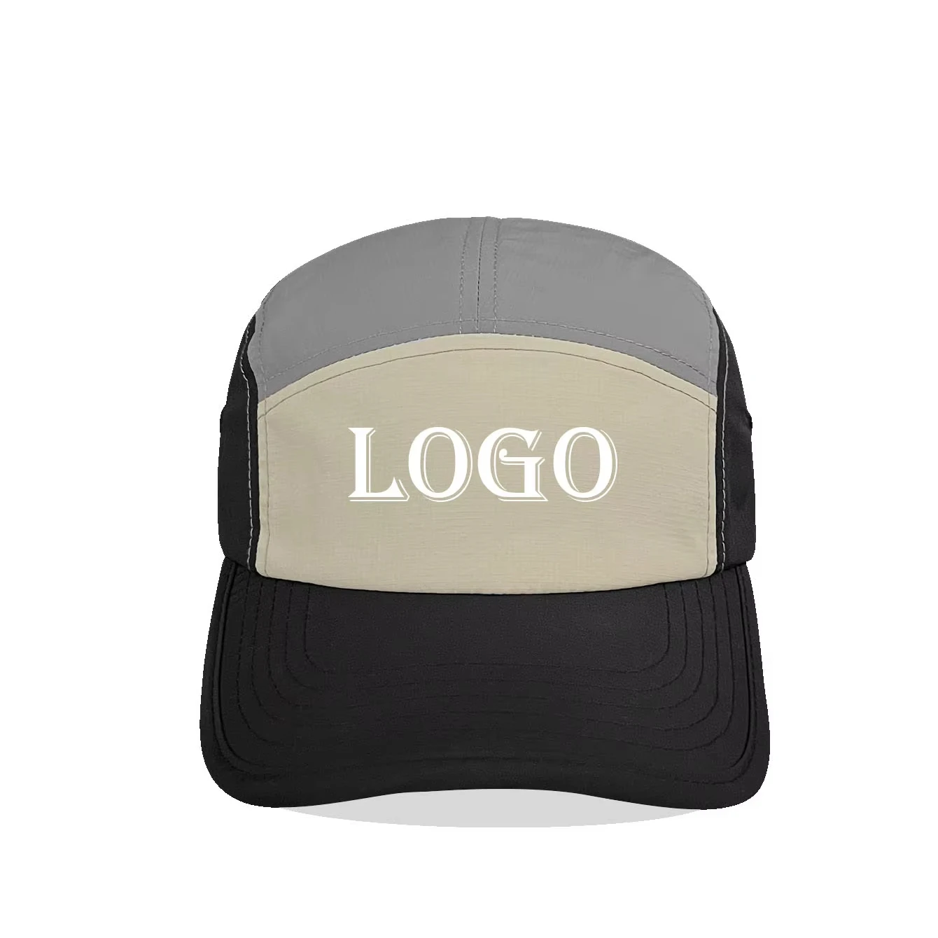 5 Panel Hats Lightweight Flat Bill Cap Quick Drying Camping Cap Unstructured UPF 50+ Outdoor Dad Sun Hat