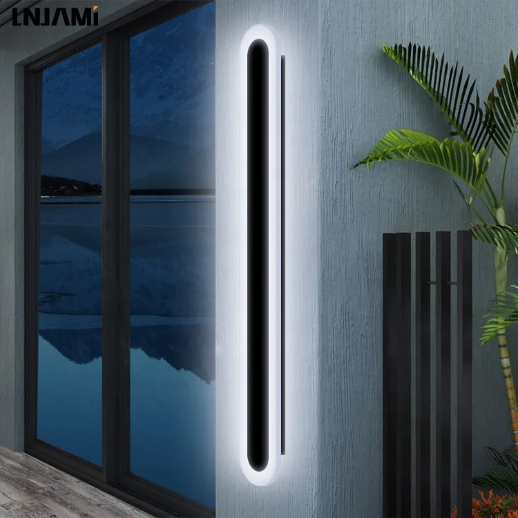 LNJAMI 110V 220V 9-50W Modern Wall Lamp IP65 Waterproof Garden Outdoor LED Wall Light