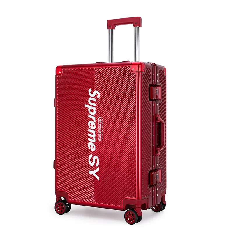 High quality waterproof Aluminum Frame Luggage Suitcase Custom Logo Luggage