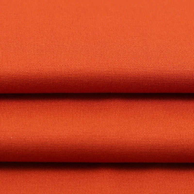 Shaoxing Textile 350GSM NR Punto Roma Jersey Fabric,40s Vortex Rayon Nylon Ponte De Roma Plain Dyed Spandex Knitted Fabric