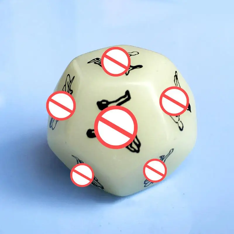 12 Sides Funny Love Posture Adult Dices Couple Love Game Gambling Erotic Toy,Luminous Sex Toys Couples Dice Enhance Intimacy
