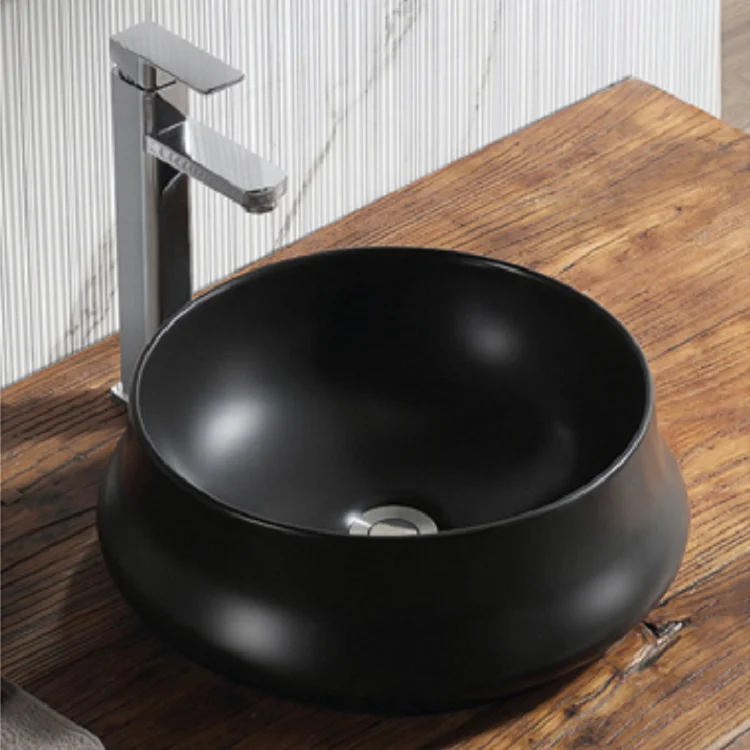 Small Round Bathroom Counter Top Art Basin Ceramic Sink Washing Basin
