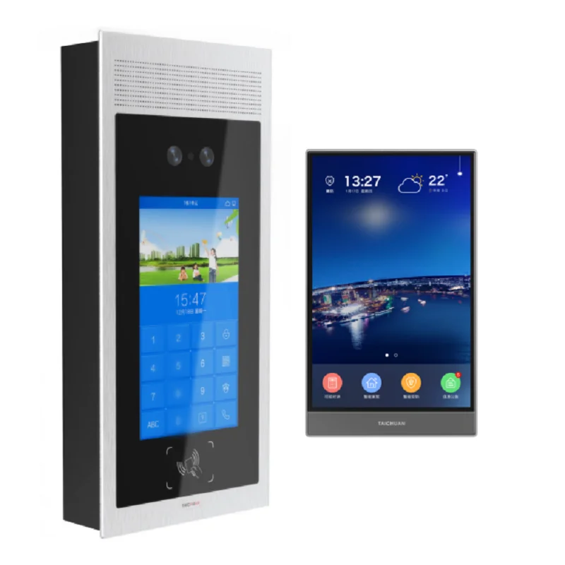 Apartment Villa Security Video Intercom Android Monitor Tuya wifi Smart Home SIP Video Door Phone