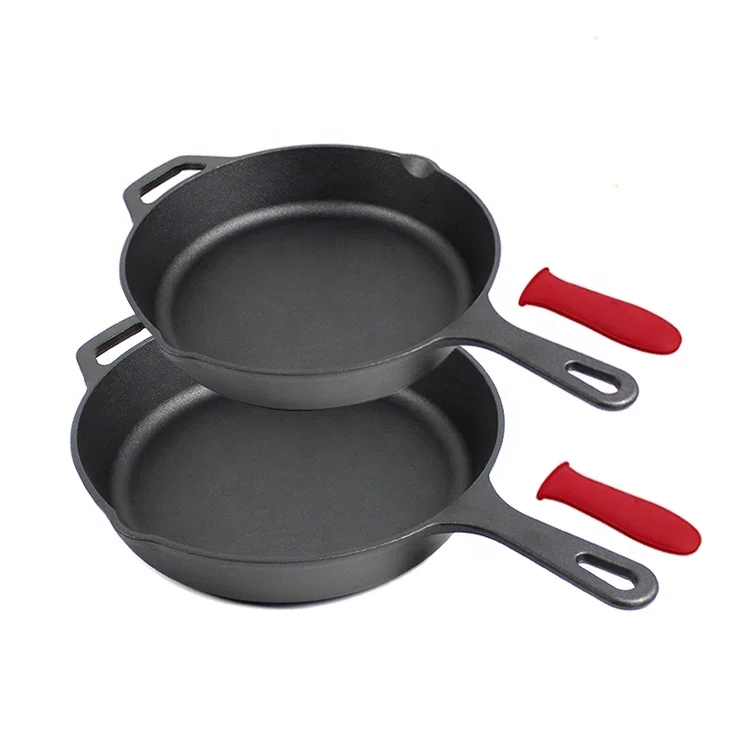 Heat-Resistant Kitchen Pre-Seasoned Anti-rust Nitriding Cast Iron Skillet