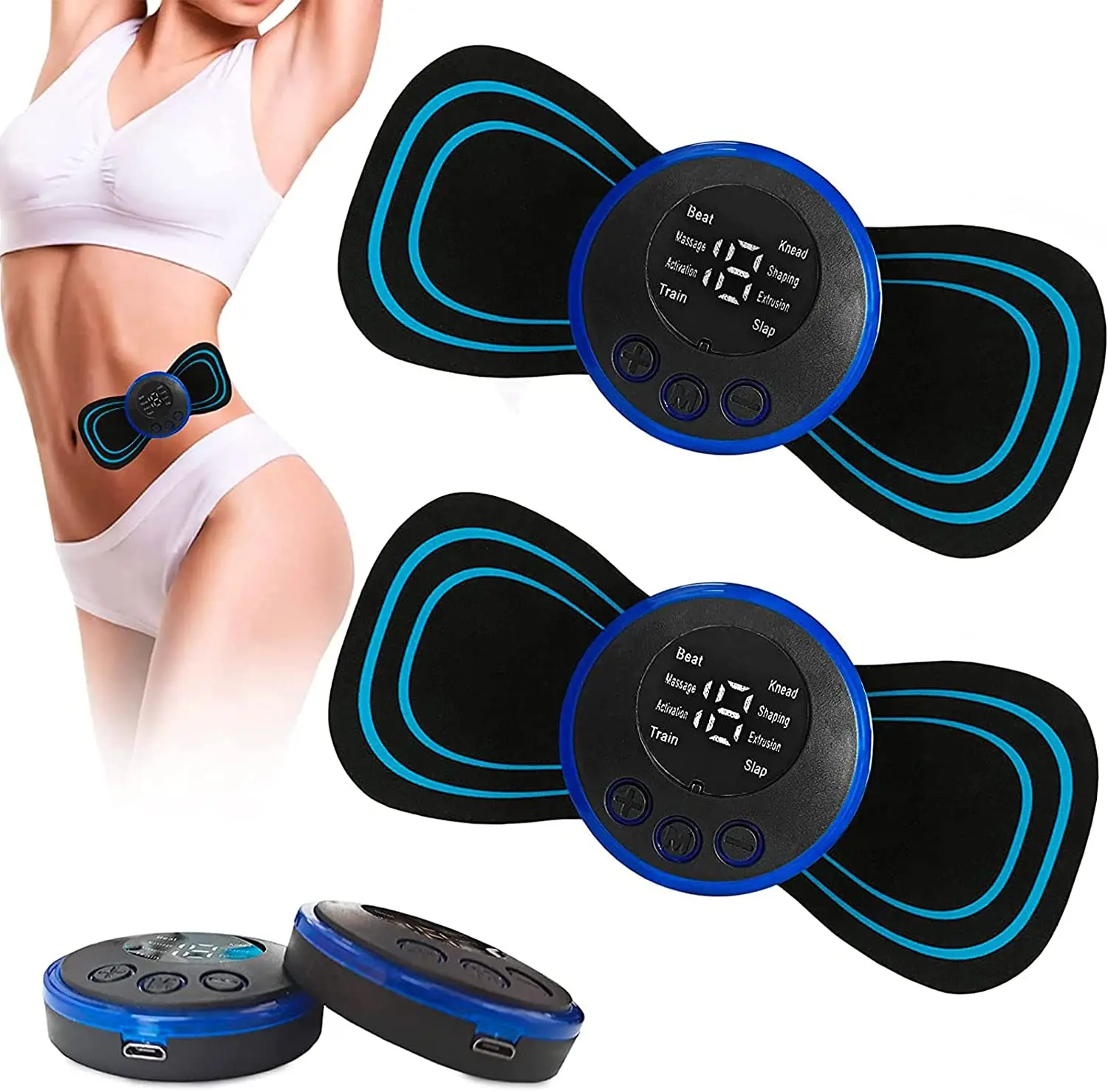 Mini Electric Produits De Massage Stick Body Electronic Pulse Buttocks Back Massager Price Pain Relief Shoulder Massager Ems